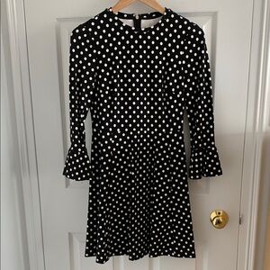 kate spade black and white polka dot dress